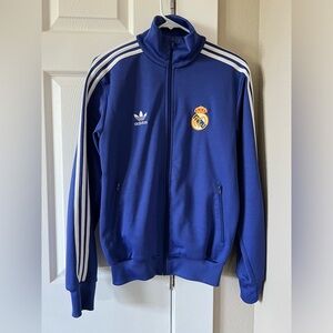 Men’s Adidas Originals Real Madrid retro track jacket. size Sm. Great condition